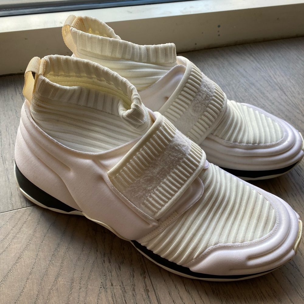 CHANEL STRETCH FABRIC SOCK SNEAKERS